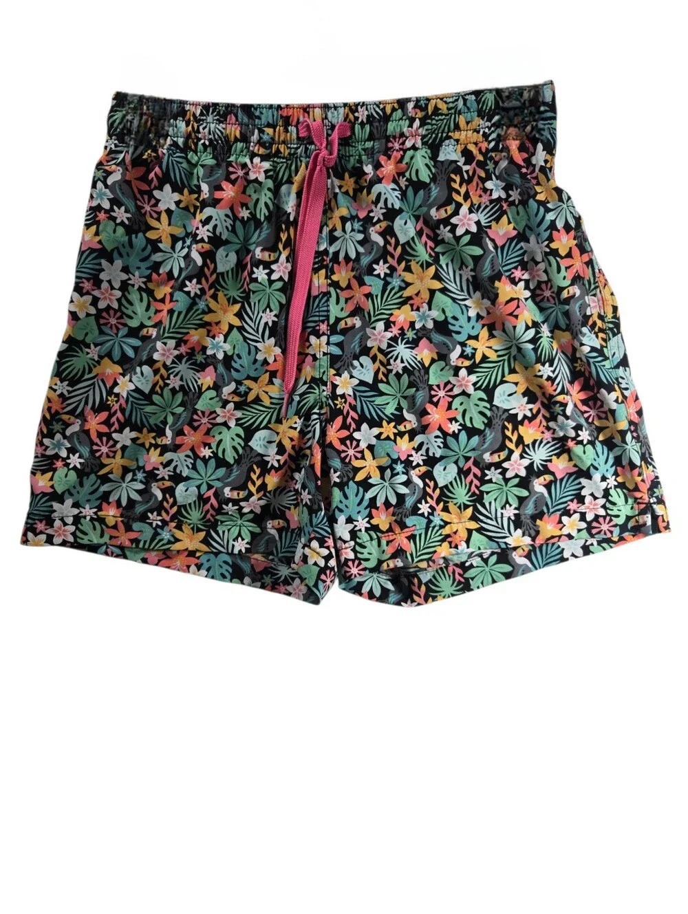 Chubbies Classic SSwim Trunk Mesh Liner Bloomerangs Floral Toucan 5.5